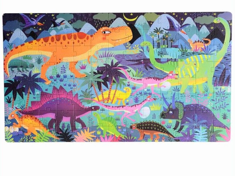 PUZZLE „ZEITALTER DER DINOSAURIER“, 104 TEILE