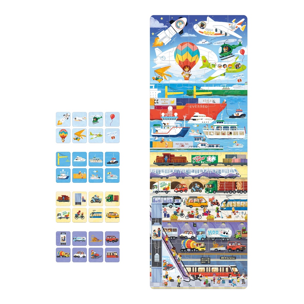 PUZZLE+ TRANSPORT, 60 PIECES