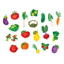 1ST FRUIT AND VEGETABLE PUZZLES, 38 PIECES