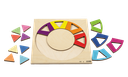 RAINBOW CIRCLE RELIEF PUZZLE, 16 PIECES