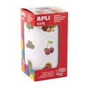 GOMMETTES ADHÉSIVES ARBRES ET FRUITS, LE ROULEAU