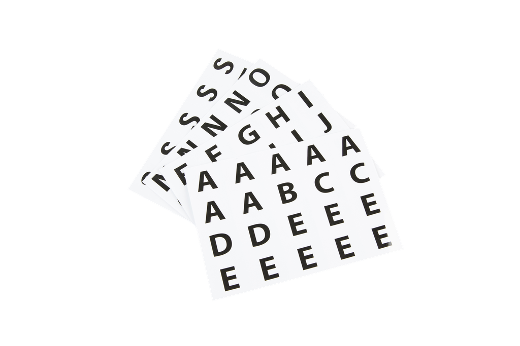 HOOFDLETTERS, ZELFKLEVENDE STICKERS, 40 VEL