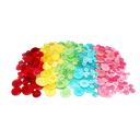 BOUTONS COLORÉS EN RÉSINE, 400 PIÈCES