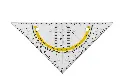 EQUERRE GEO 16CM FLEXIBLE + 2 TROUS