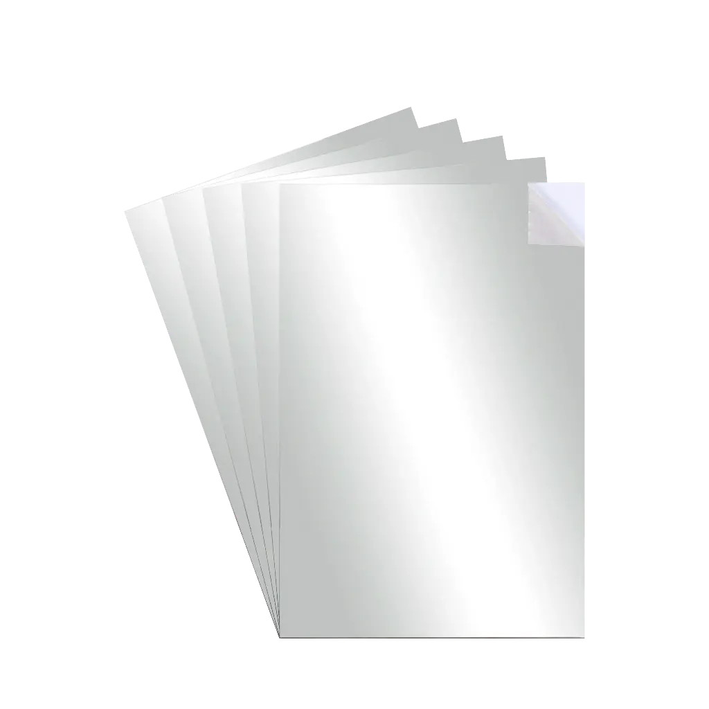 A4 ADHESIVE MIRROR PAPER, PACK OF 5 SHEETS