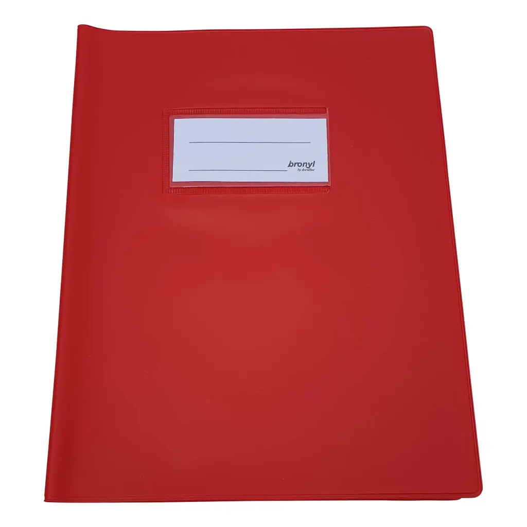 A5 RED OPAQUE NOTEBOOK COVERS, PACK OF 10