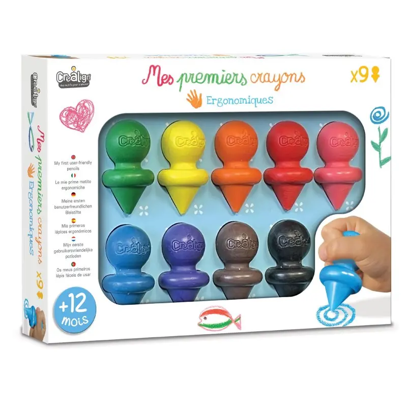 MES PREMIERS CRAYONS, COFFRET DE 9 ASS.