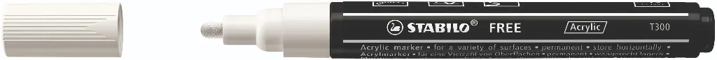 STABILO FREE ACRYLIC T300 WEISS, JE