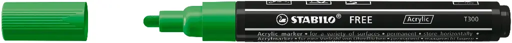 STABILO FREE ACRYLIC T300 GRÜN, PRO STÜCK