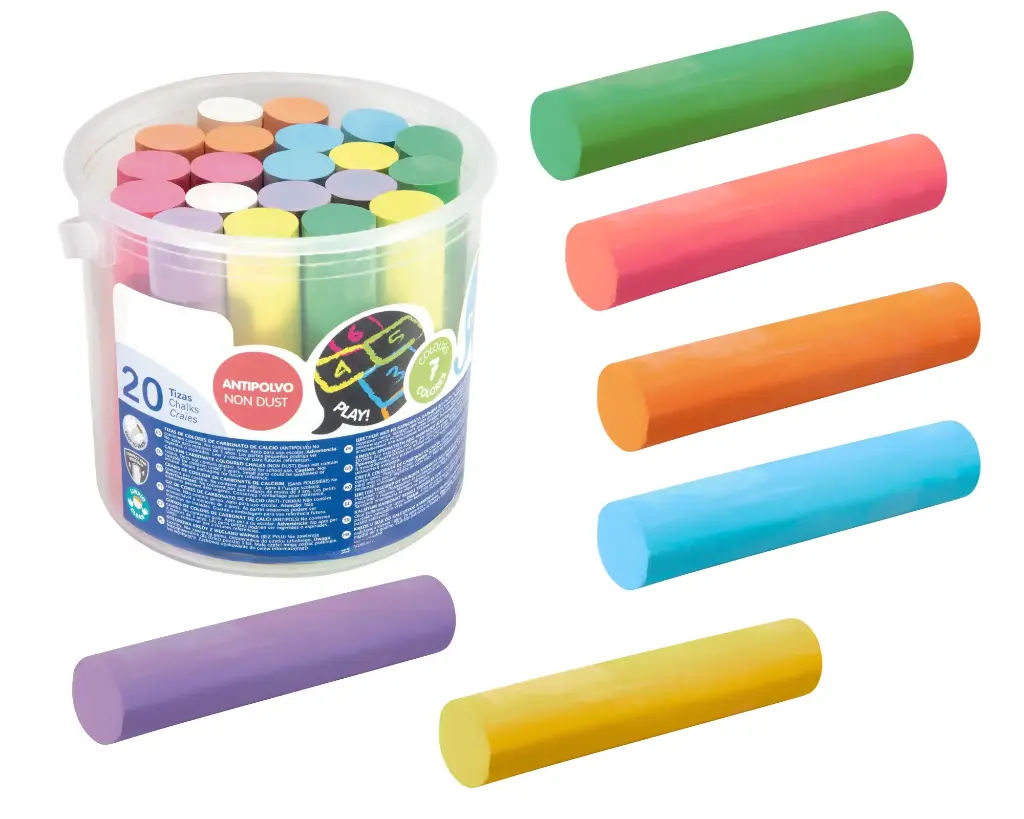 JUMBO VLOERKRIJT FELLE KLEUREN, EMMER VAN 20