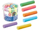 JUMBO FLOOR CHALK BRIGHT COLORS, BUCKET OF 20