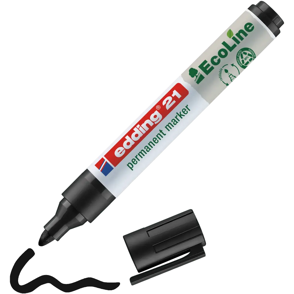 EDDING 21 EcoLine OGIVE BLACK, THE PIECE