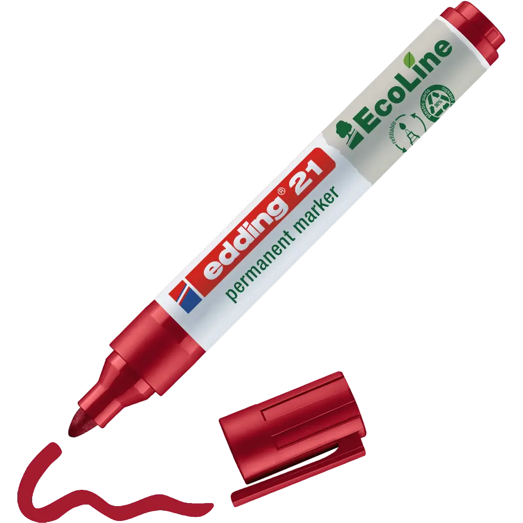 EDDING 21 EcoLine OGIVE ROUGE, LA PIÈCE