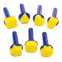 SPONGE BRUSHES, 8 SHAPES ASS.