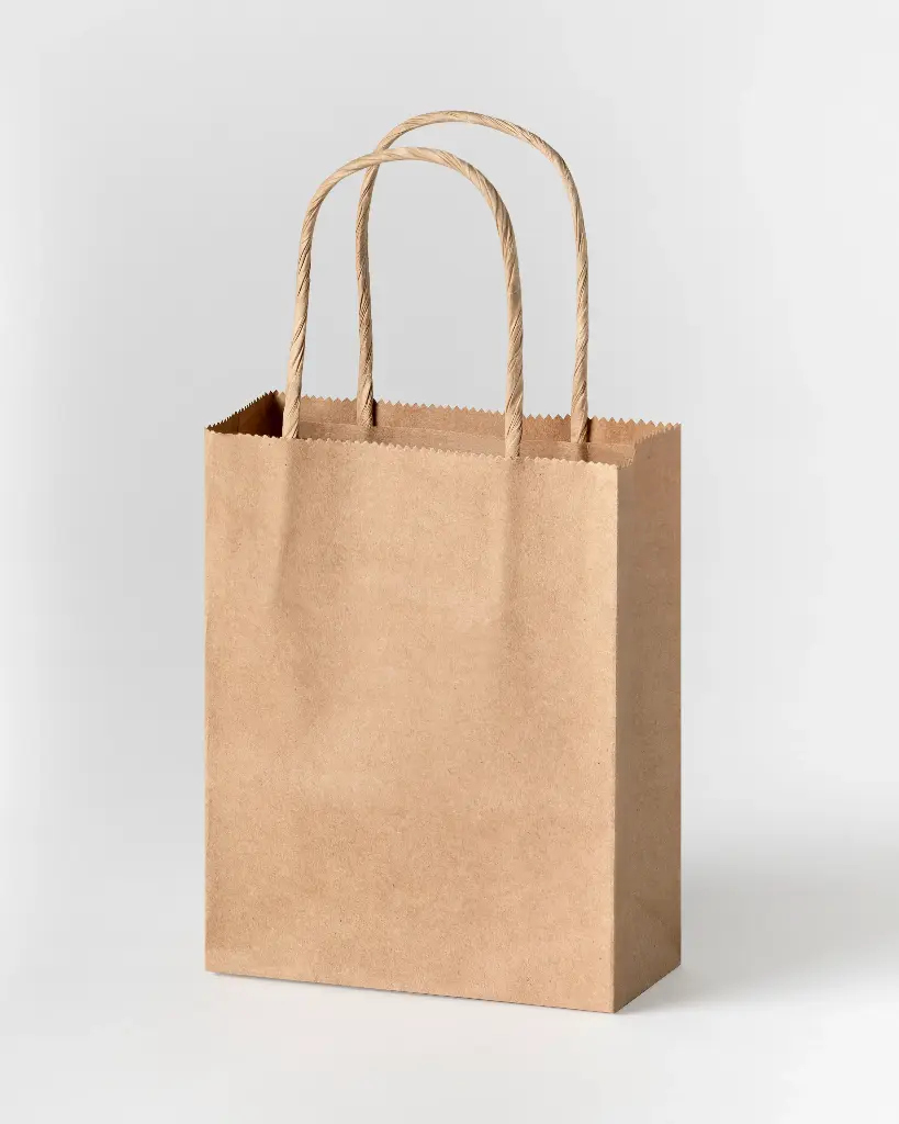 SACS PAPIER KRAFT BRUN 12X15CM, LOT DE 20