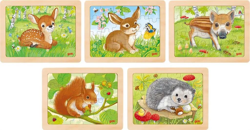 PUZZLES "TEMPS LIBRE"- LE SET DE 4,  24 PIÈCES