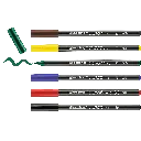 EDDING 4200 PORCELAIN FELT PENS, BOX OF 6