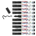 EDDING 14 FUNTASTIC- 3MM NOIR, BOÎTE DE 10