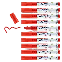 EDDING 14 FUNTASTIC- 3MM RED, BOX OF 10