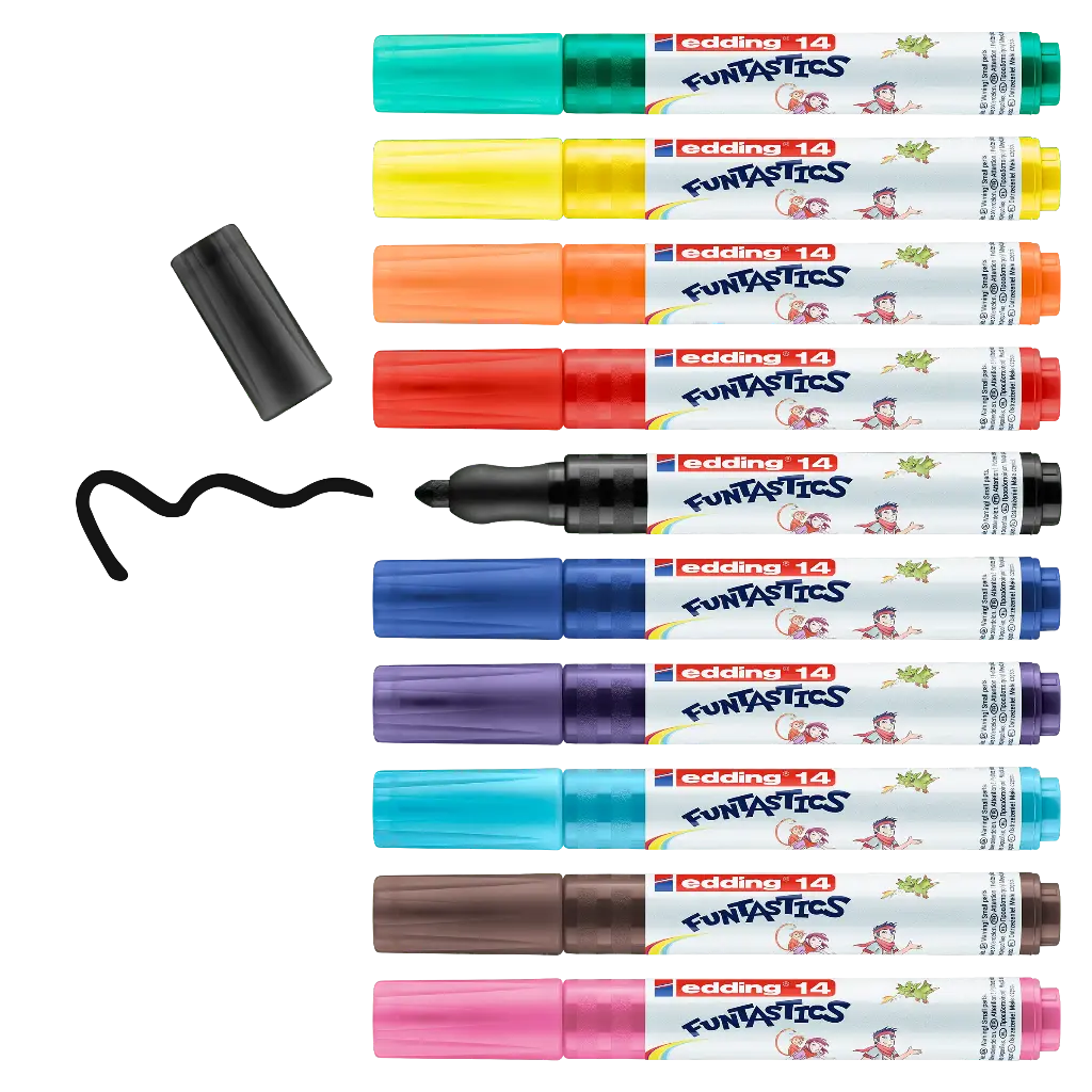 EDDING 14 FUNTASTIC - 3MM, BOX MIT 10 SORT.