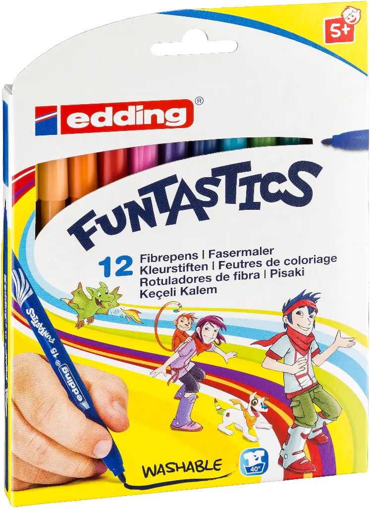 EDDING 15 FUNTASTIC- 1MM, ÉTUI DE 12 ASS.