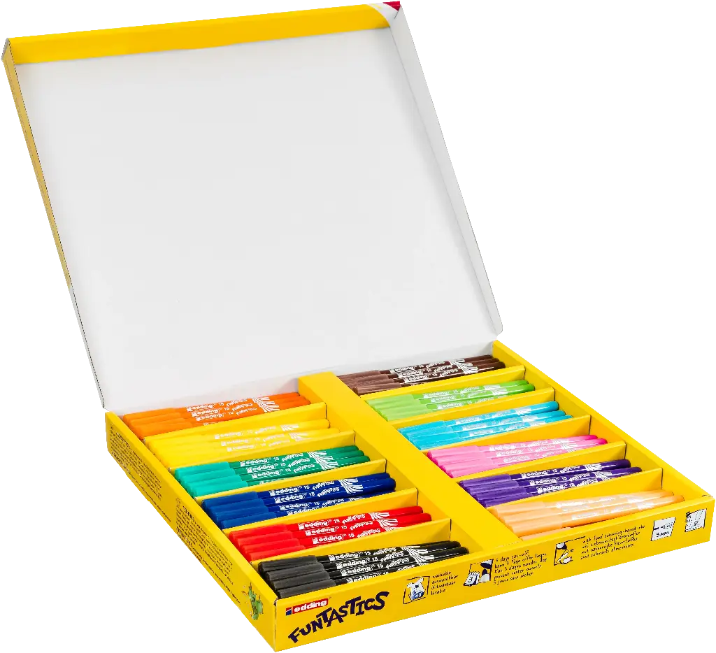 EDDING 15 FUNTASTIC- 1MM, SCHOOLPACK DE 144 PIÈCES