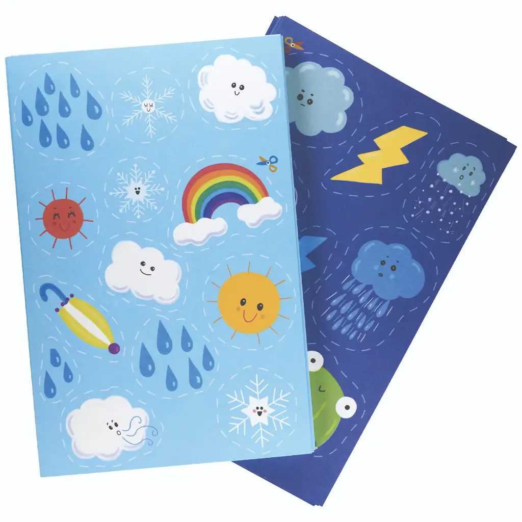 PAPIER CRÉATIF "APPRENONS LA MÉTÉO"