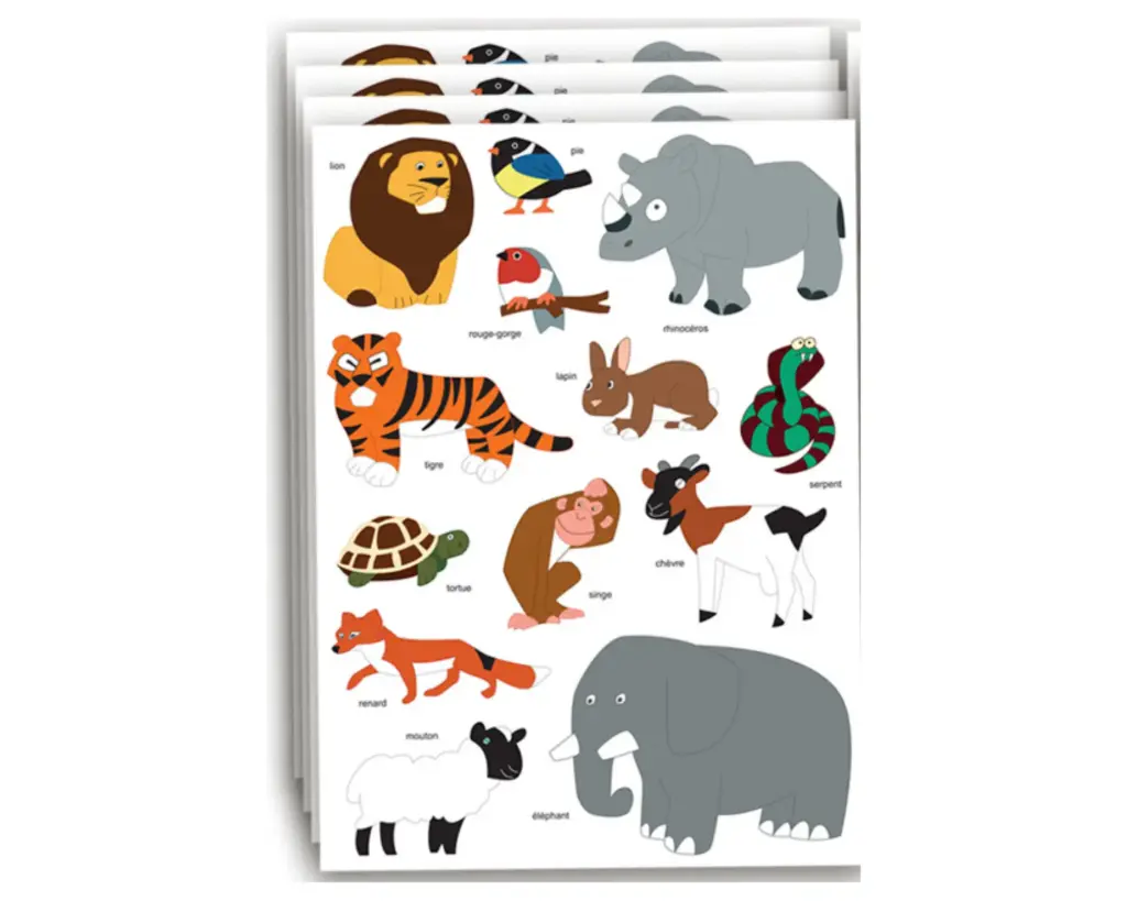 MAXI GOMMETTES ANIMAUX, 26 PCS* STOCK LIMITÉ