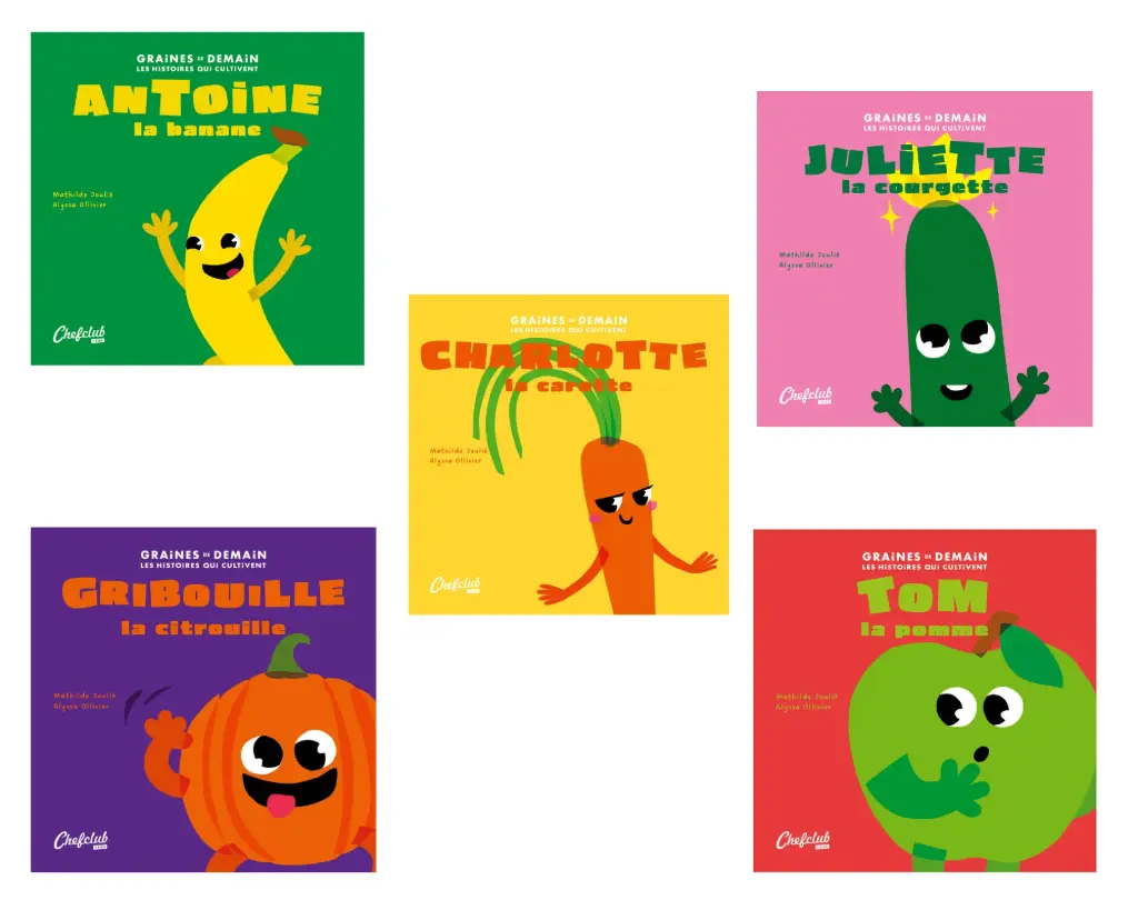 GRAINES DE DEMAIN "CHEFCLUB", LES 5 LIVRES