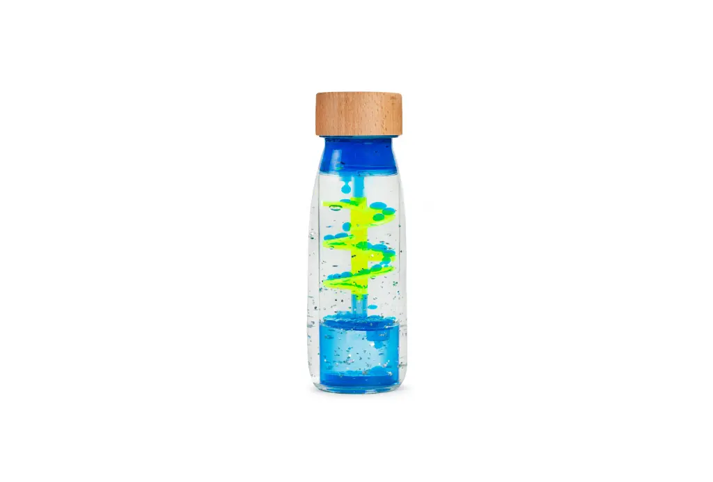 BOUTEILLE SENSORIELLE SPIRALE BLEUE