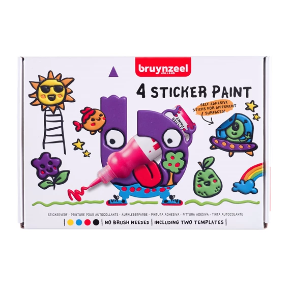 BRUYNZEEL STICKER PAINT, LOT DE 4
