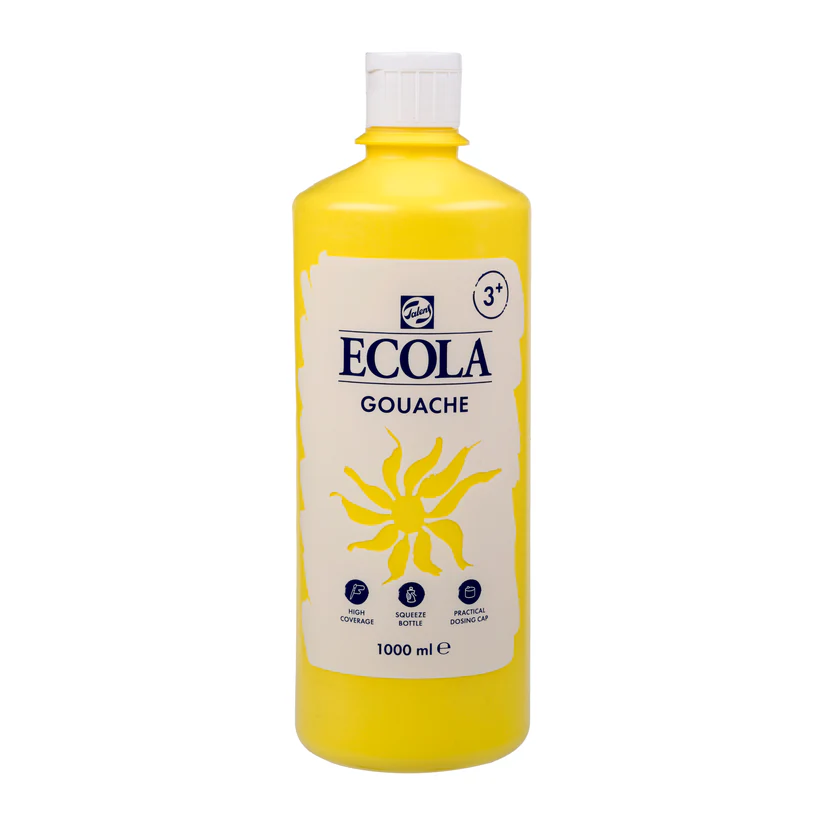 GOUACHE ECOLA JAUNE PRIMAIRE 200, 1L