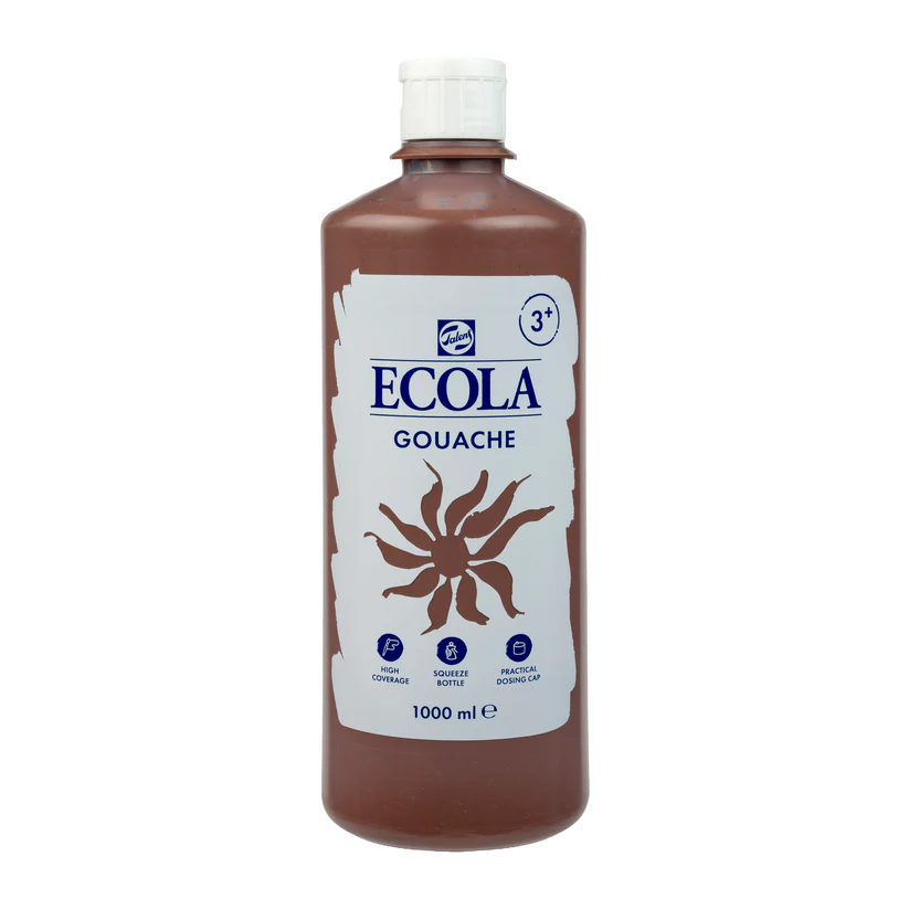 GOUACHE ECOLA BRUN 400, 1L