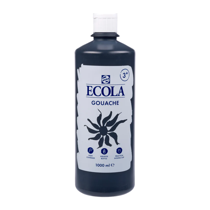 GOUACHE ECOLA NOIR 700, 1L