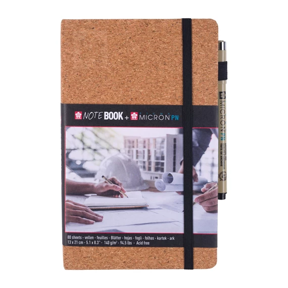 LA CARNET À CROQUIS/ DE NOTES EN LIÈGE, 13X21 CM