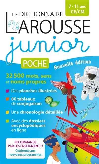 DICTIONNAIRE LAROUSSE JUNIOR POCHE 7/11 ANS