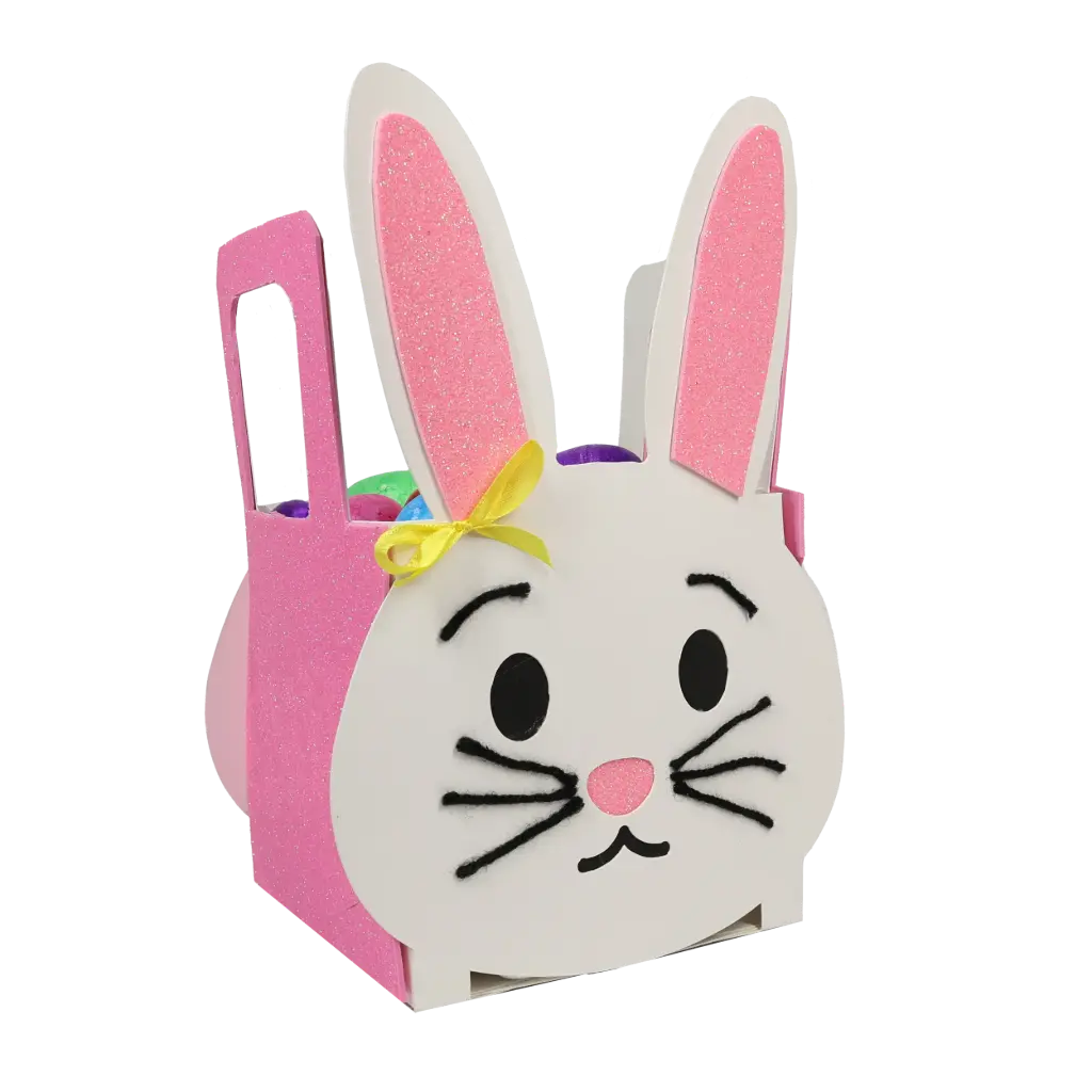 PANIERS PÂQUES EN CARTON À MONTER, LOT DE 10