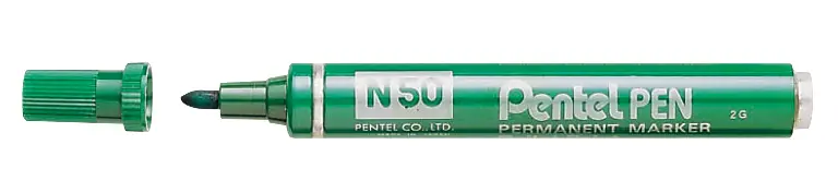 PENTEL MARQUEUR PERMANENT N50 OGIVE* À LA COULEUR
