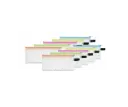 POCHETTES FOURRE-TOUT NÉON PLUMIERS, LOT DE 10