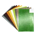 FEUILLES SIMILI CUIR ADHÉSIF "SAVANNA SHADES", 10 FEUILLES