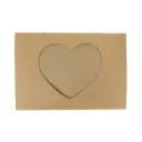 CADRES CARTON À DÉCORER COEUR, LOT DE 10