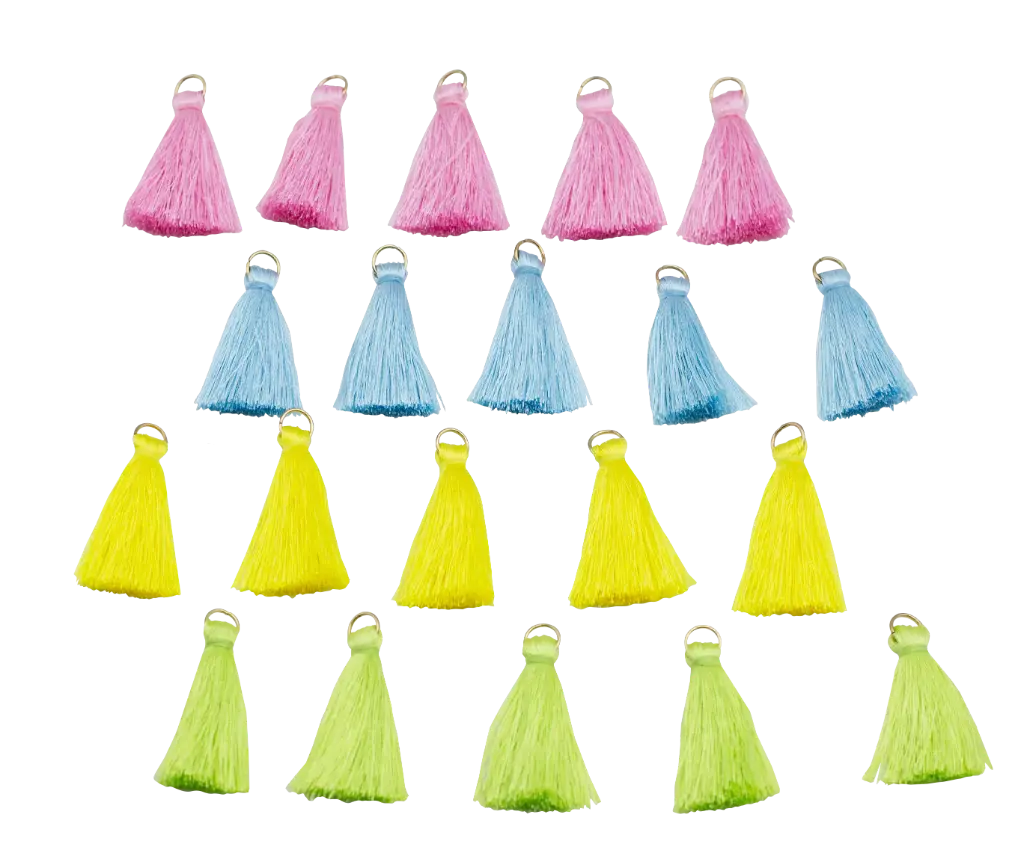 MINI POMPONS COTON PASTEL/20