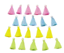 MINI POMPONS COTON PASTEL/20
