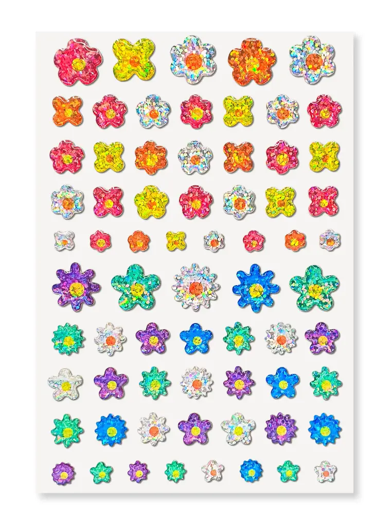 STICKERS FLEURS ÉPOXY