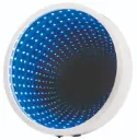 MIROIR LUMINEUX INFINI, 23CM* DISPO JUIN