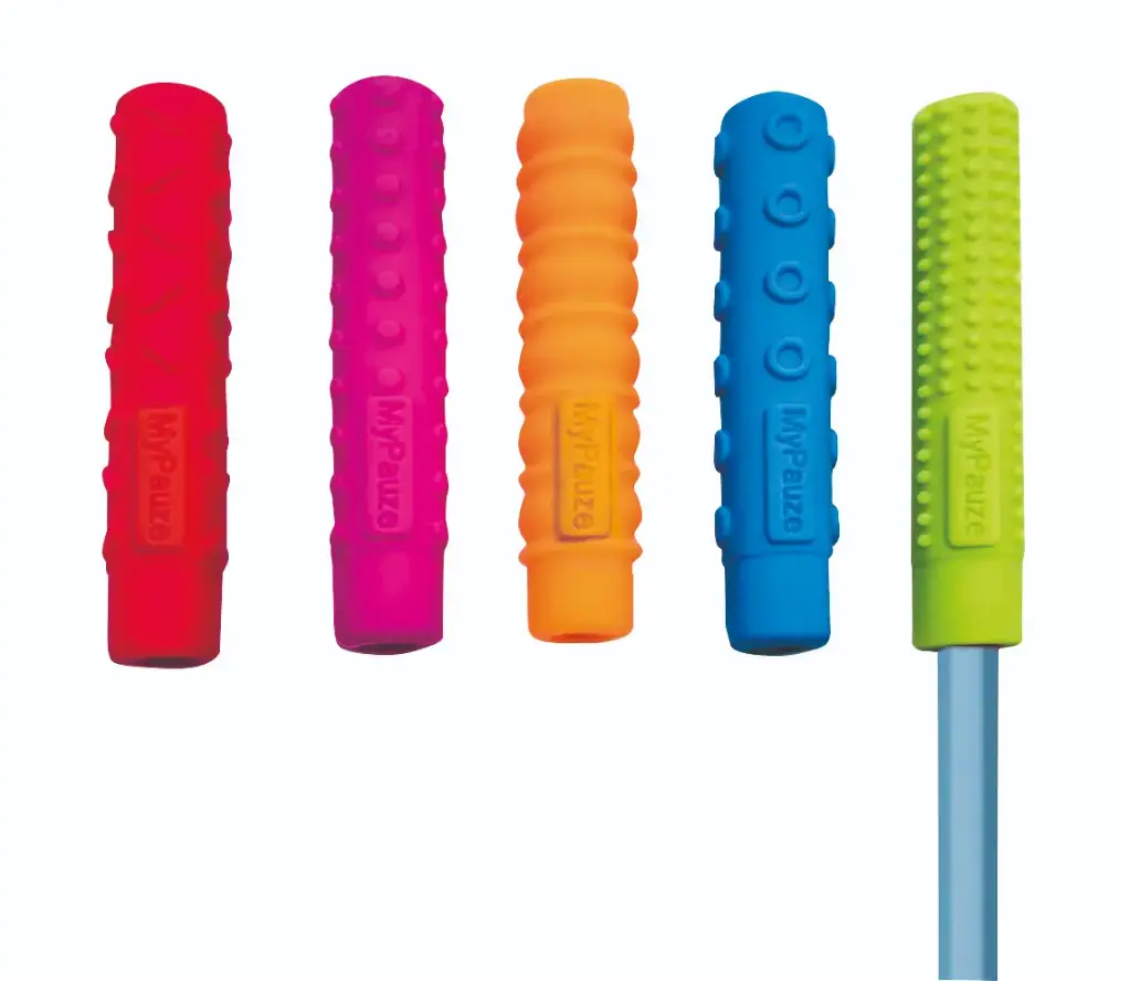 EMBOUTS À MÂCHER POUR CRAYON, LOT DE 5