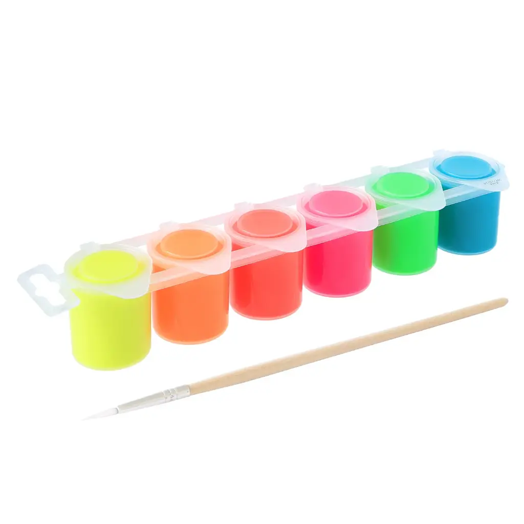 GOUACHE FLUO ÉTUI DE 6 POTS 25CC