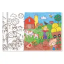 ROULEAU CRÉATIF À COLORIER "LA FERME"