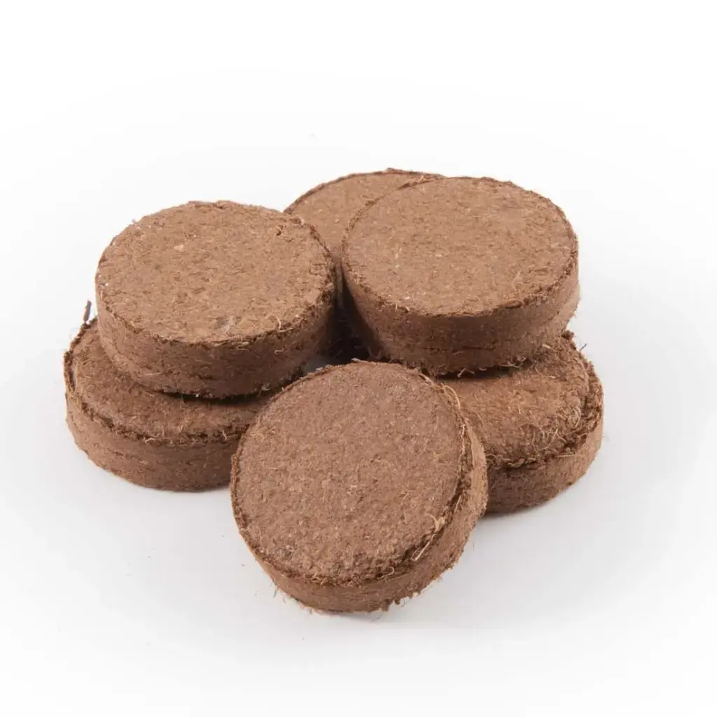 PLAQUETTES DE TERRE DE COCO DÉSHYDRATÉES, 100 PIÈCES
