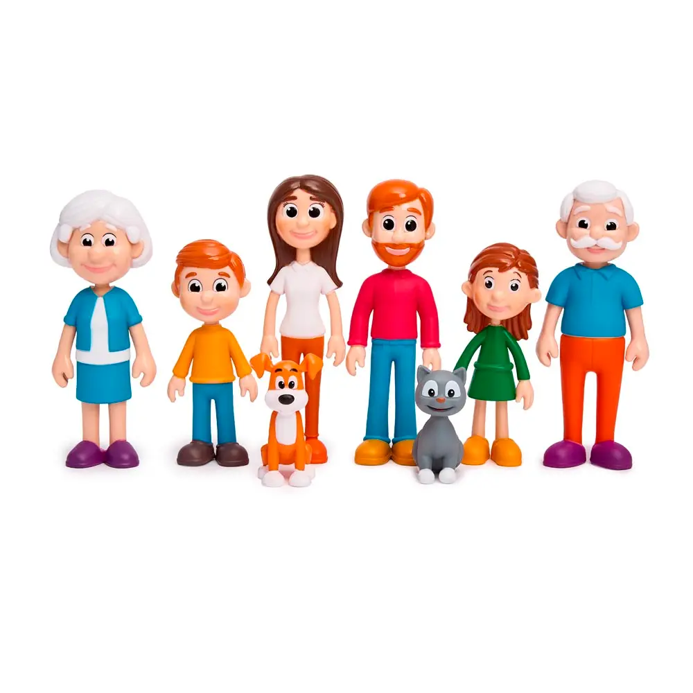 FIGURINESLA FAMILLE, LOT DE 8